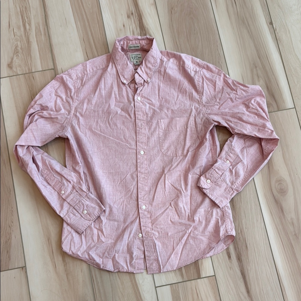 Men's Pink Button-Down Shirt